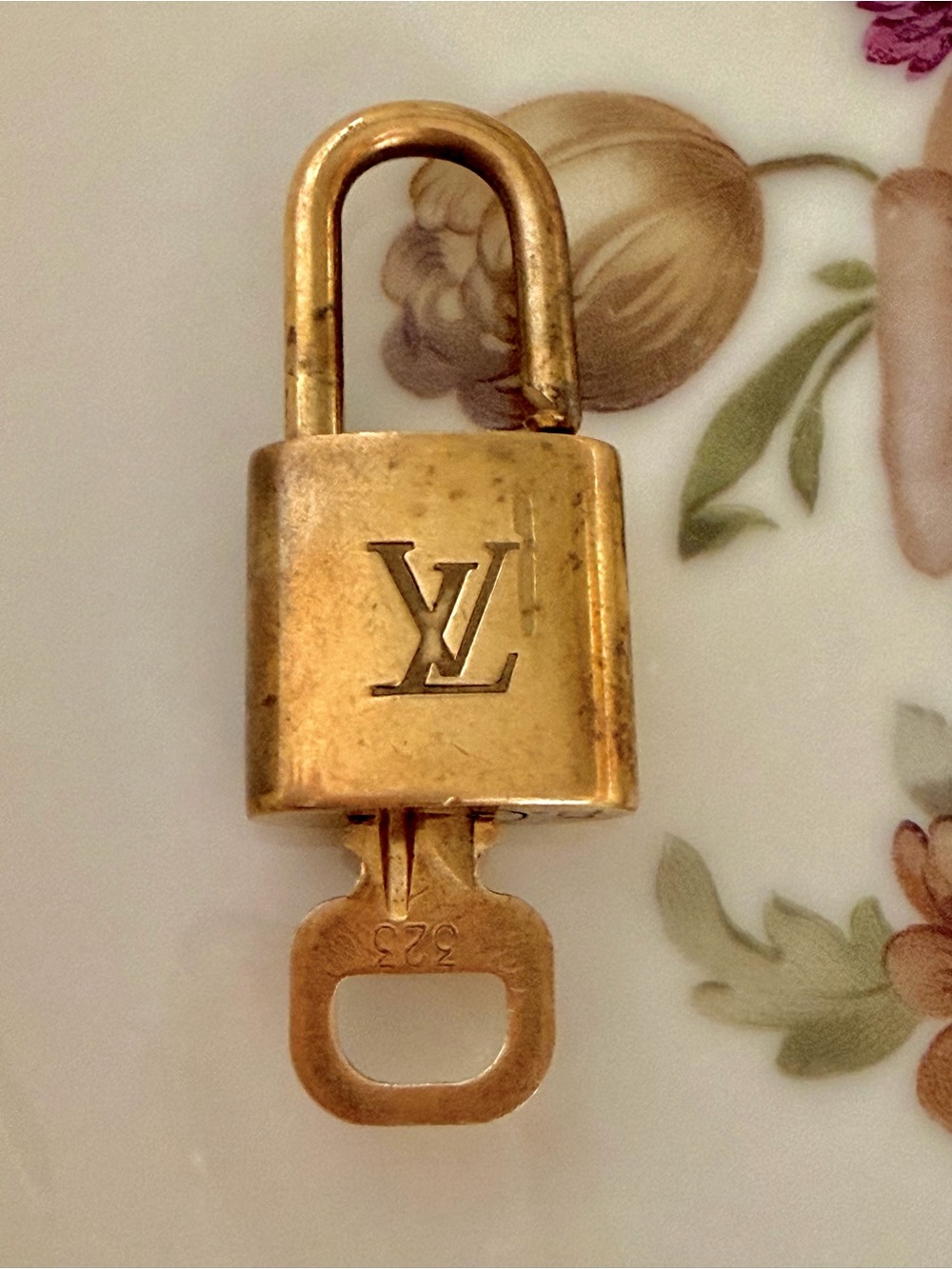 Louis Vuitton Gold Padlock Charm